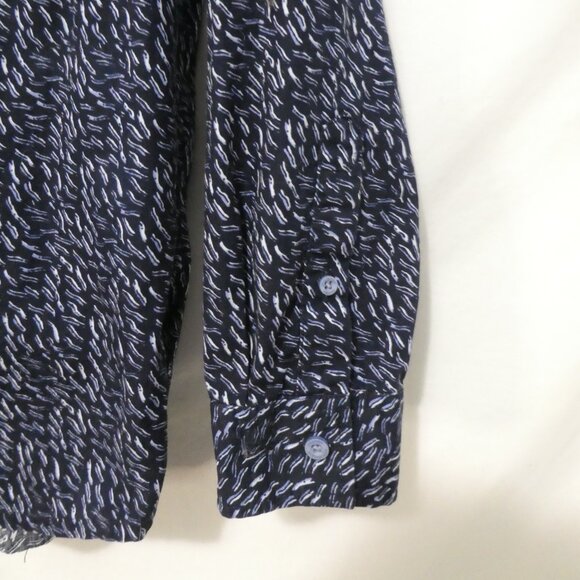 MODERN AMUSEMENT | medium | Stylish Dark Blue Patterned Shirt | Chest Pocket - Picture 9 of 16